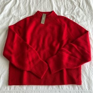 JCrew Never Worn NWT Red Rollneck Sweater in Supersoft Yarn Size XS